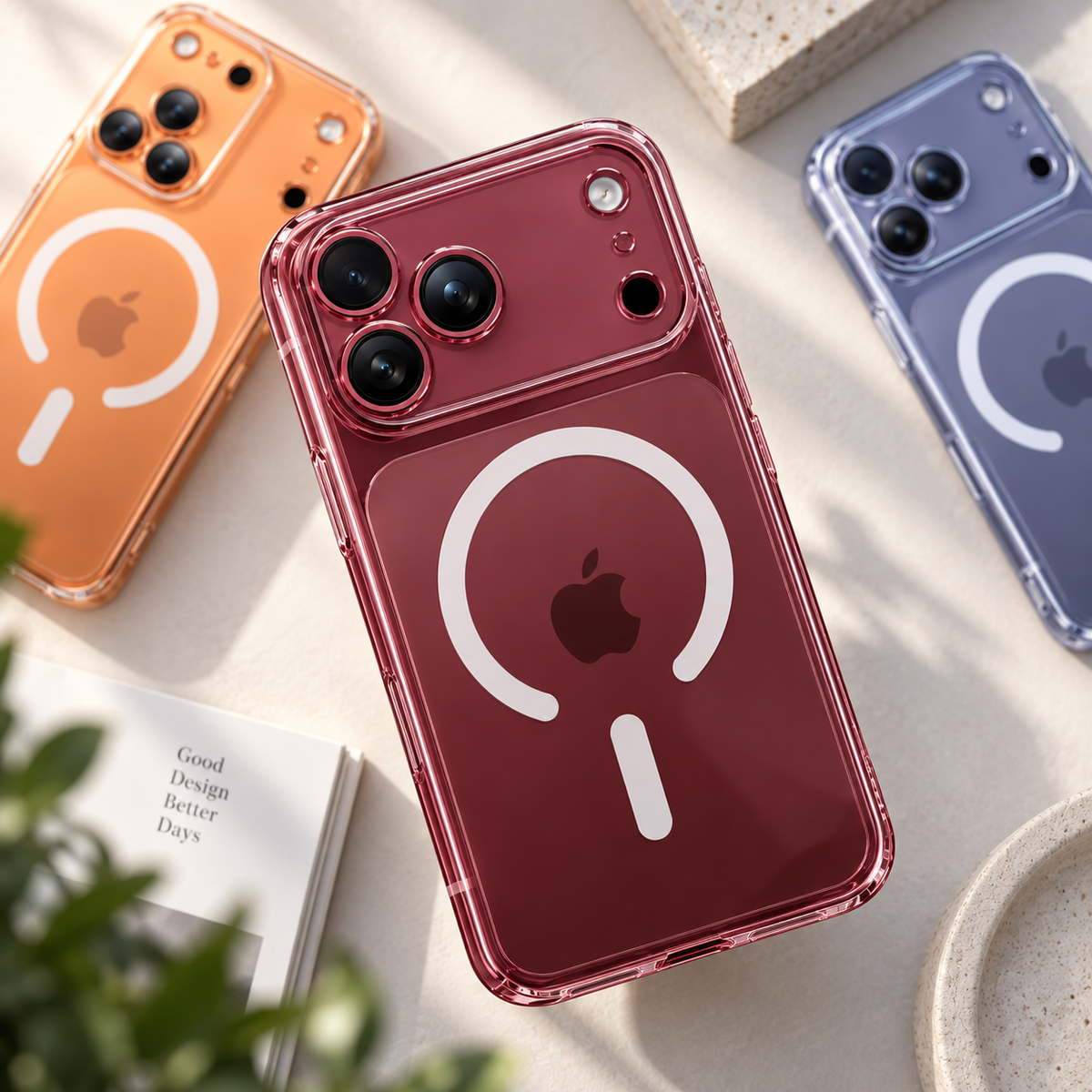 Magnetic Frosted Matte Case with Lens Protection for iPhone 18 Pro Max